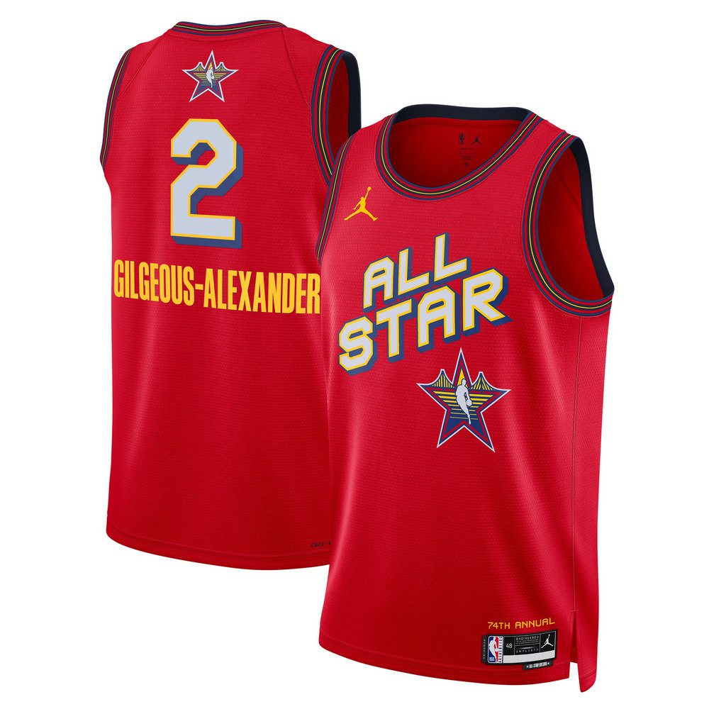Shai Gilgeous-Alexander Jordan Brand Unisex Red 2025 NBA All-Star Game Swingman Player Jersey-Pro Kit Vault | Brand New 26/27 Sports Jerseys